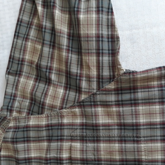 Carhartt men's button up work shirt long sleeve cotton brown plaid size XL - Picture 5 of 14